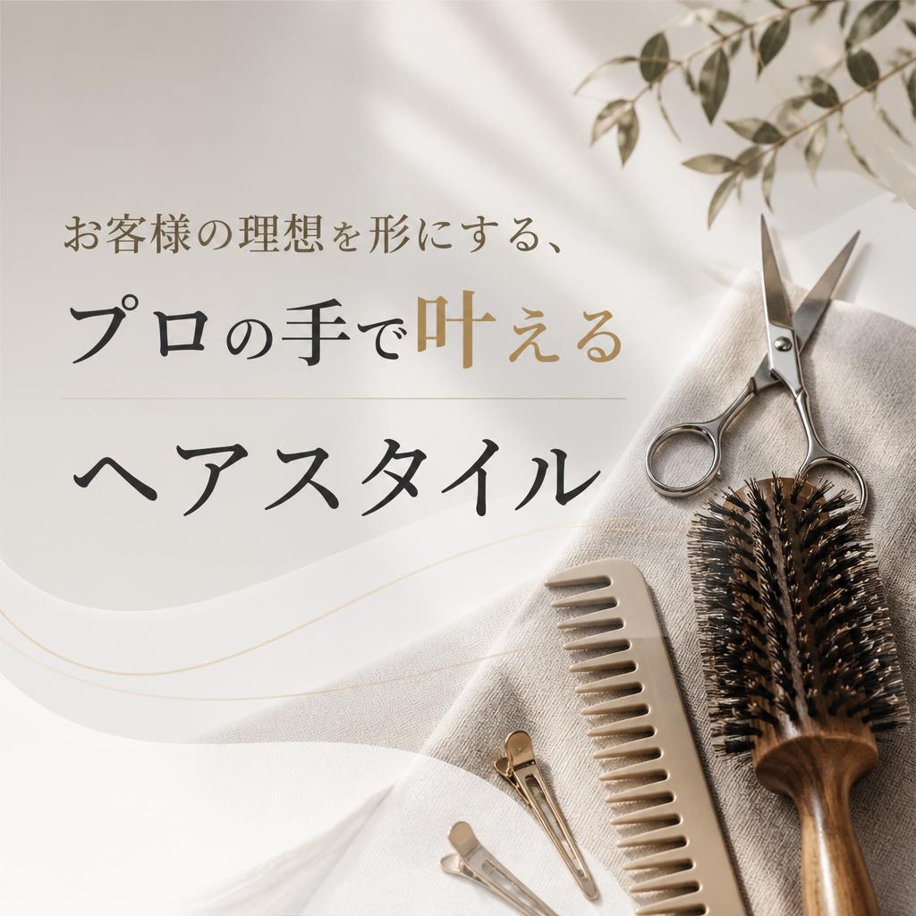 お客様の理想を形にする、プロの手で叶えるヘアスタイル