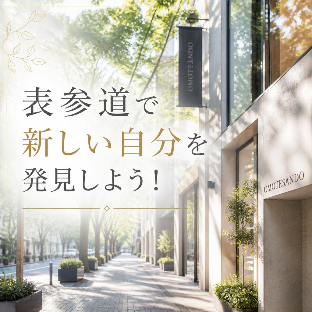 表参道で新しい自分を発見しよう！