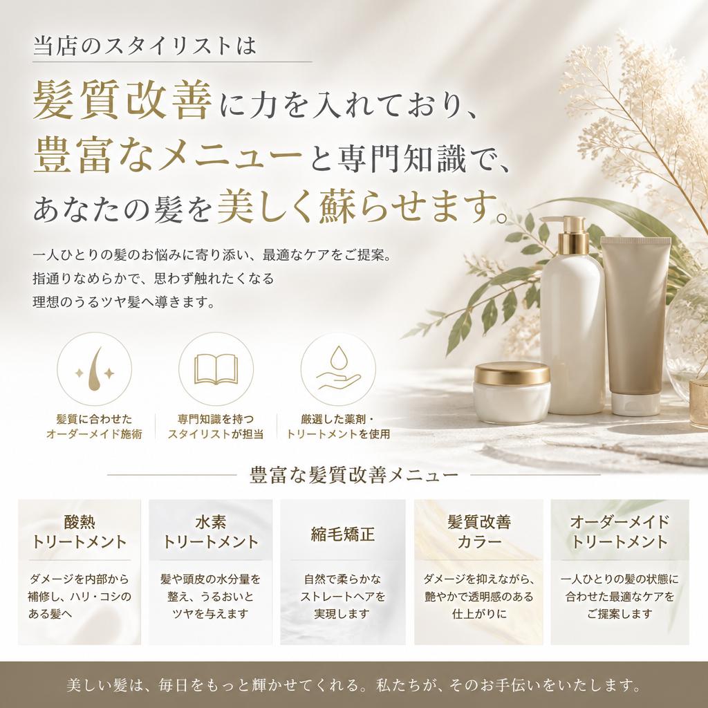 髪質改善のプロフェッショナル