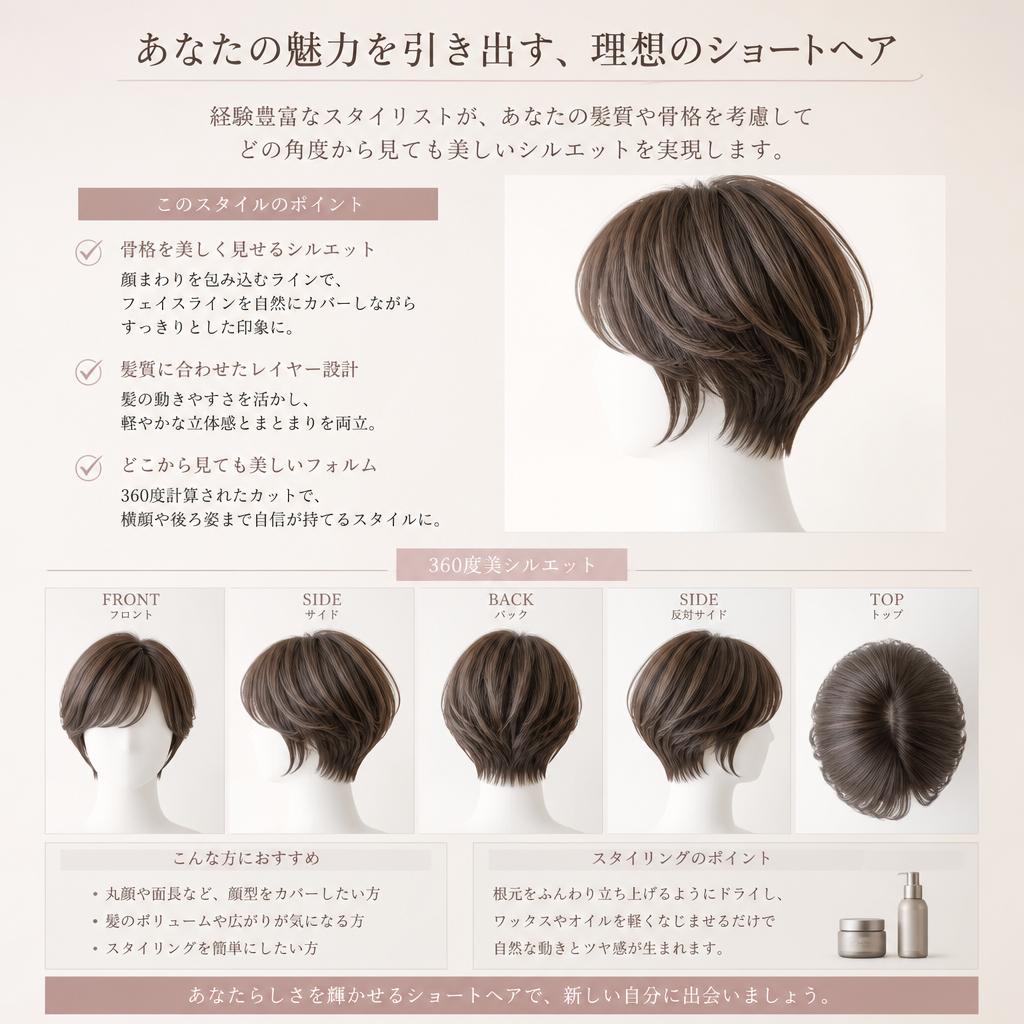 豊富なスタイリング提案！ショートヘアの魅力
