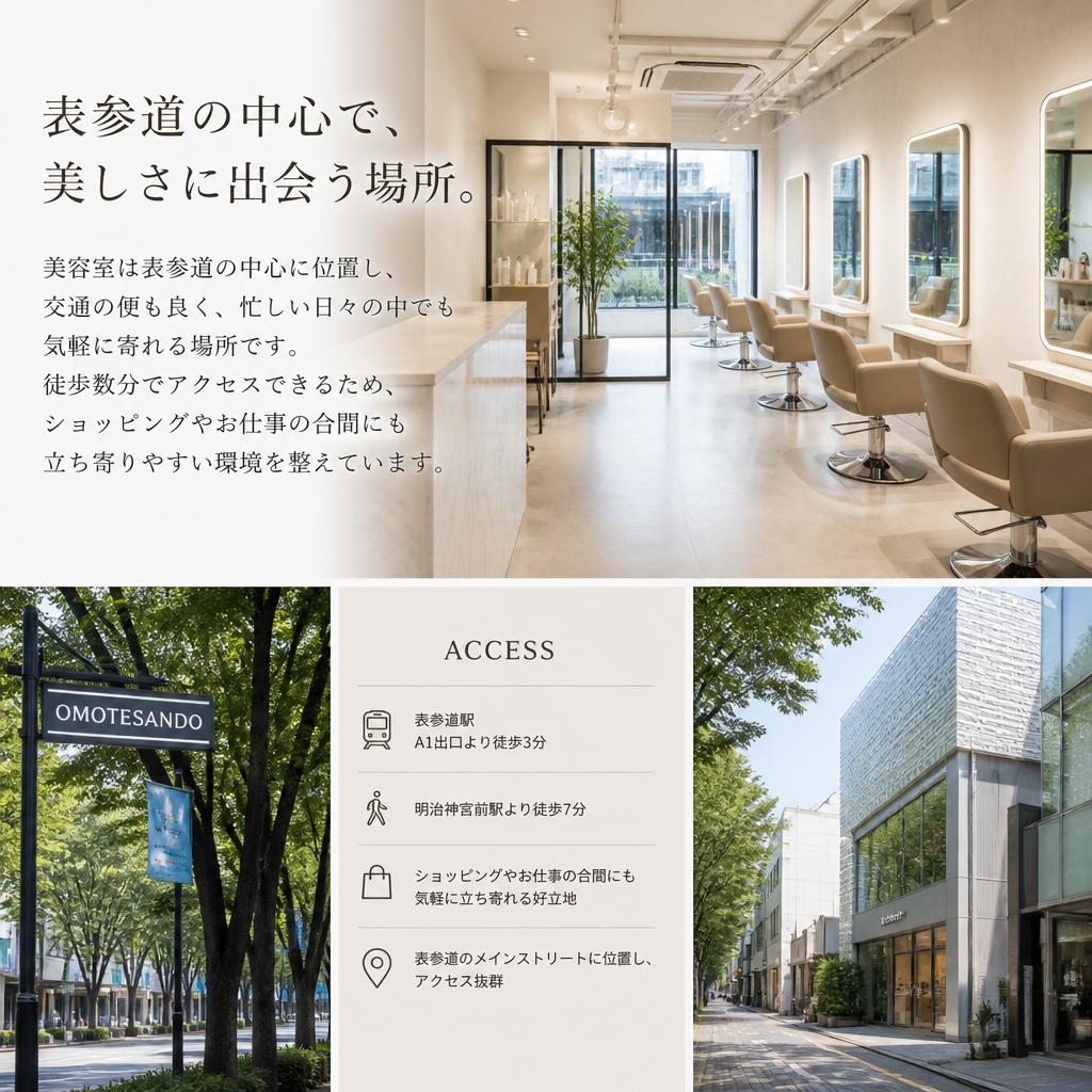 表参道の駅近でアクセス抜群