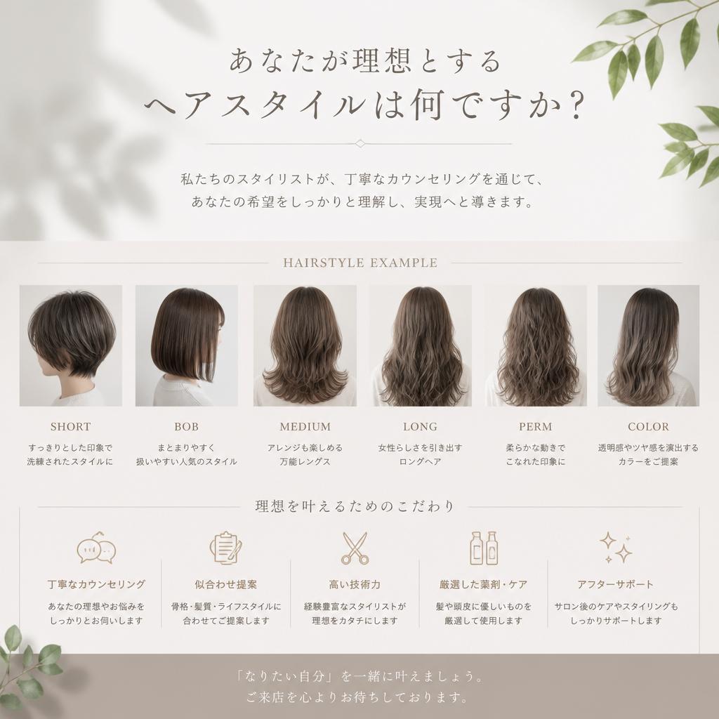 理想のスタイルを叶えるために