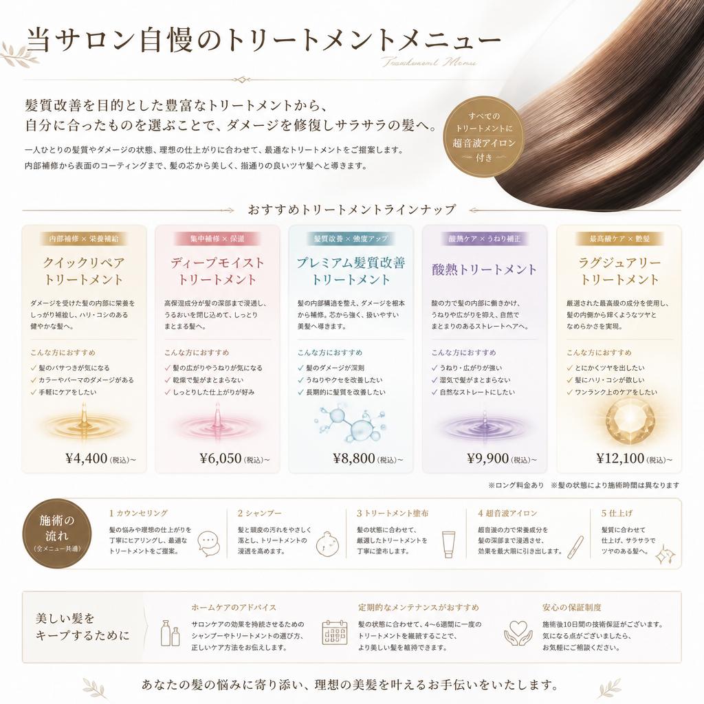 特別なトリートメントのご紹介