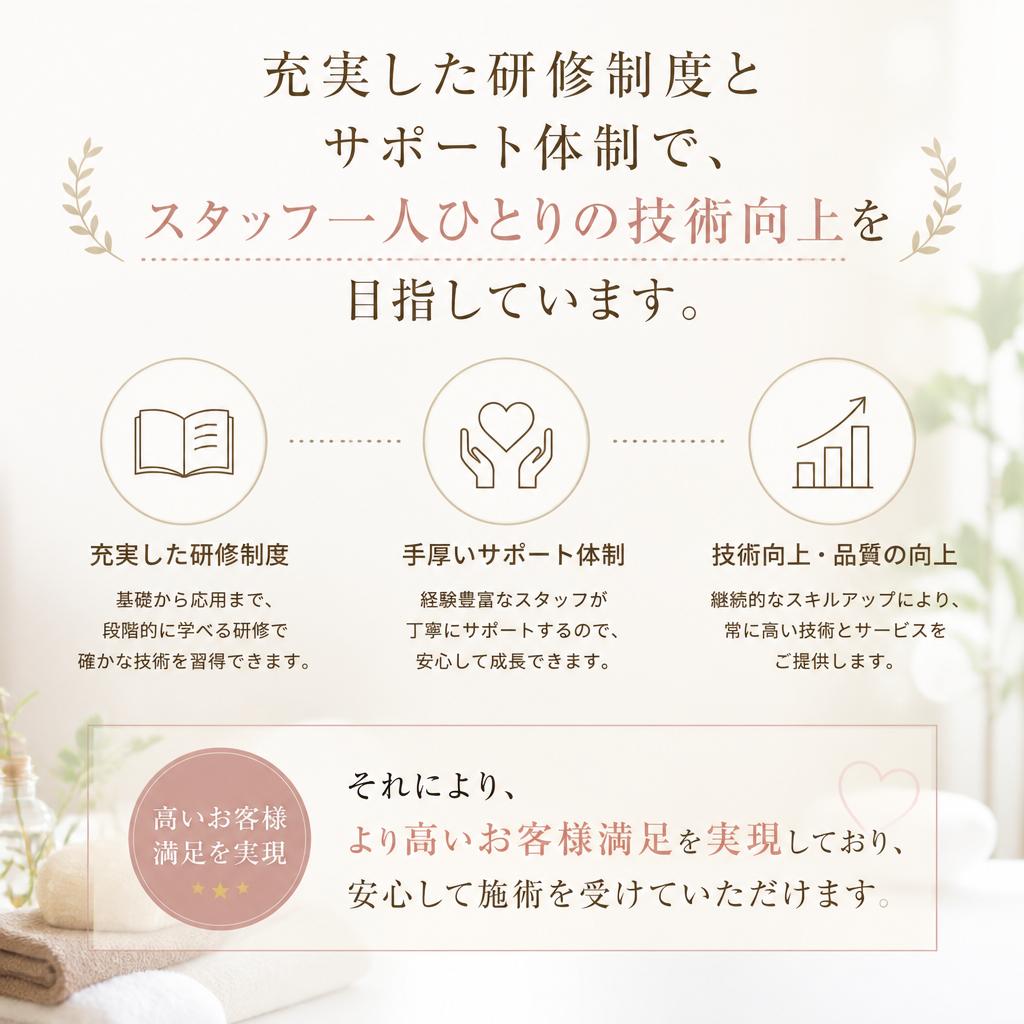 お客様の満足を追求するサポート体制