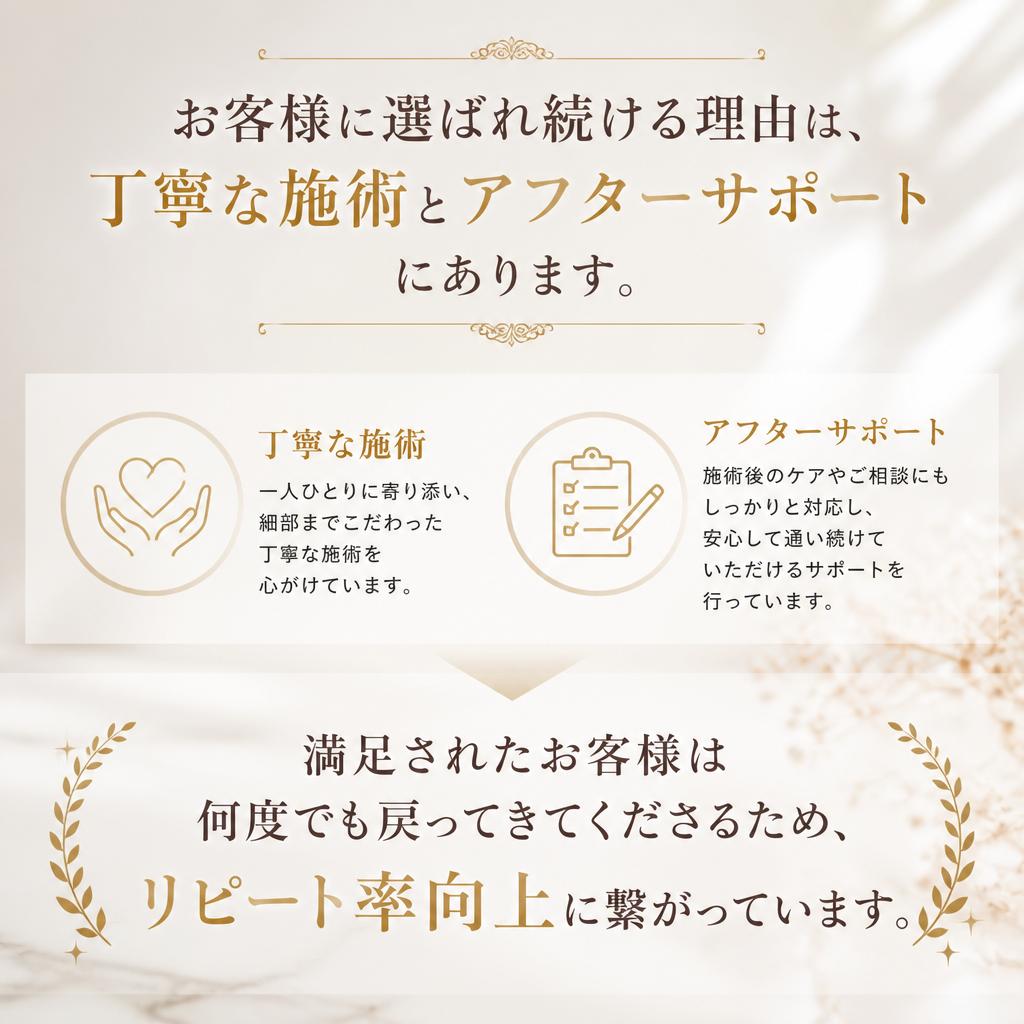 リピート率向上の秘訣