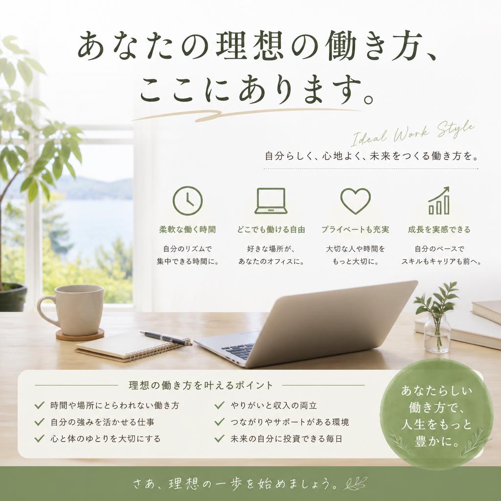あなたの理想の働き方、ここにあります。