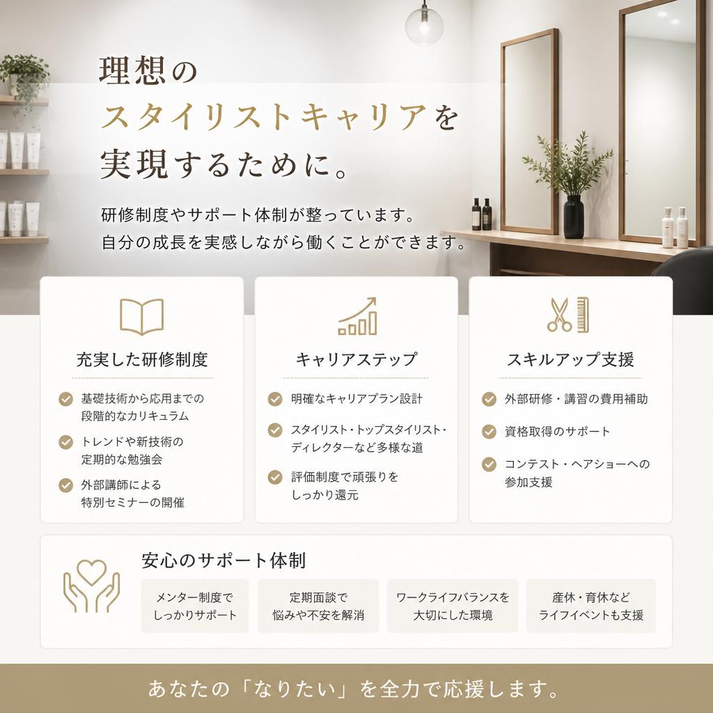 スキルアップのサポート体制