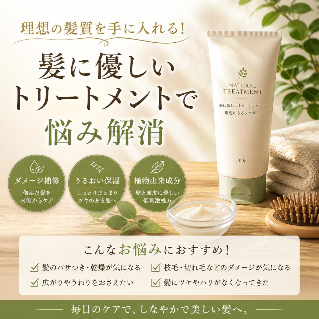 理想の髪質を手に入れる！髪に優しいトリートメントで悩み解消