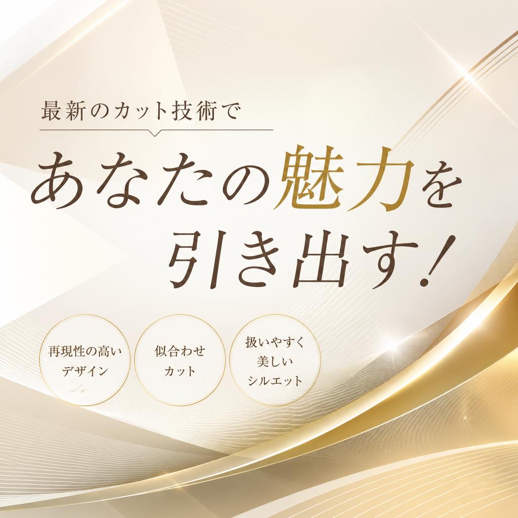 最新のカット技術であなたの魅力を引き出す！