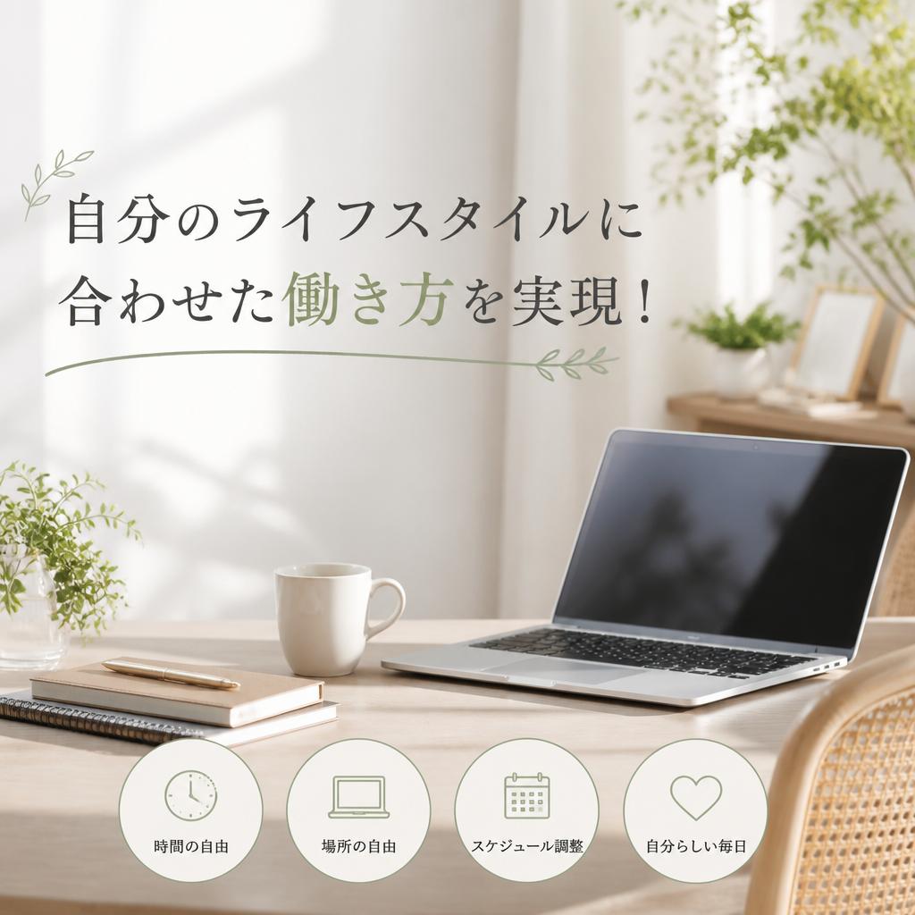 自分のライフスタイルに合わせた働き方を実現！