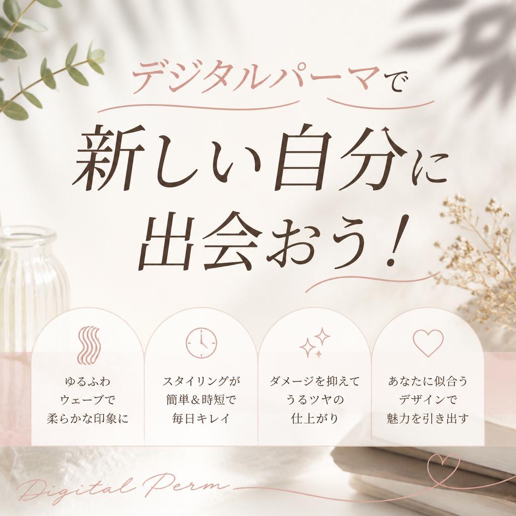 デジタルパーマで新しい自分に出会おう！